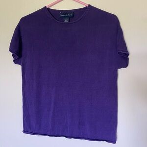 Violet Silk Top